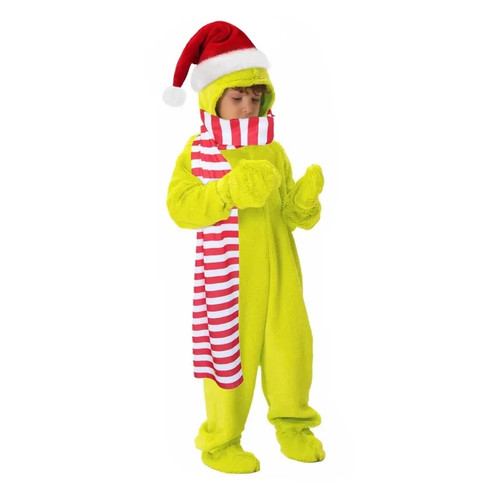 Kids green grinch monster - kids,