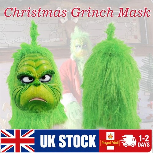 The grinch latex mask adult - the,