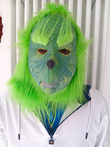 Grinch mask latex - grinch, christmas