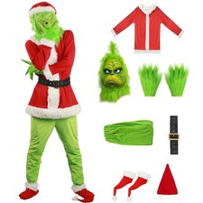Grinch Cosplay Full Set