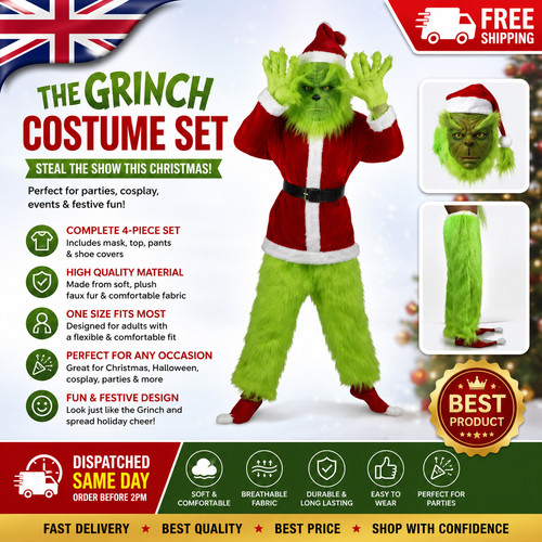 New mens grinch christmas - new,