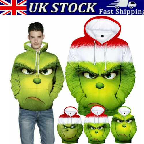 Grinch hoodie men women - 3d,