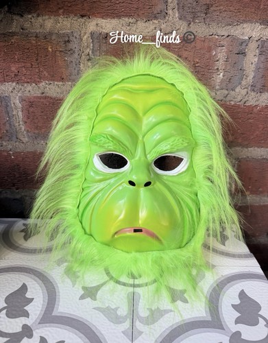 Green grinch mask - green,