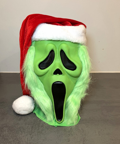Ghost face green grinch santa - ghost,